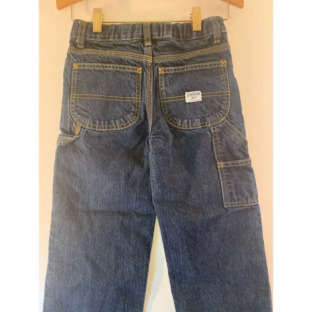 OSHKOSH B’GOSH Boy’s Adjustable Waist Carpenter Jeans / Size: 6 Husky